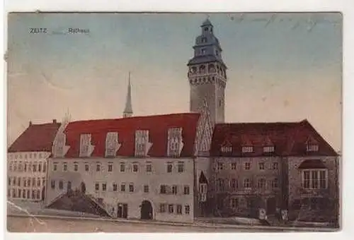 45121 Ak Zeitz Rathaus 1909