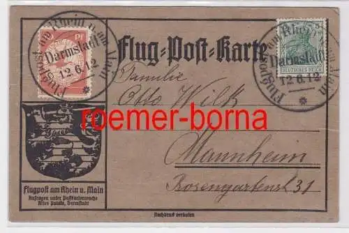 68718 Flug-Post-Karte Flugpost am Rhein u. am Main 12.6.1912