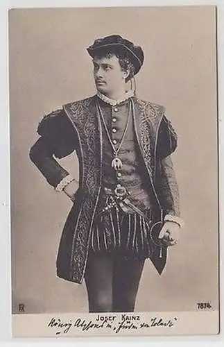 61754 Ak Schauspieler Josef Kainz im Kostüm um 1900