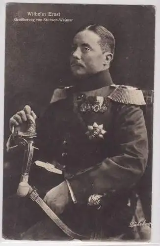 82720 Feldpost Ak Wilhelm Ernst Großherzog von Sachsen Weimar 1916