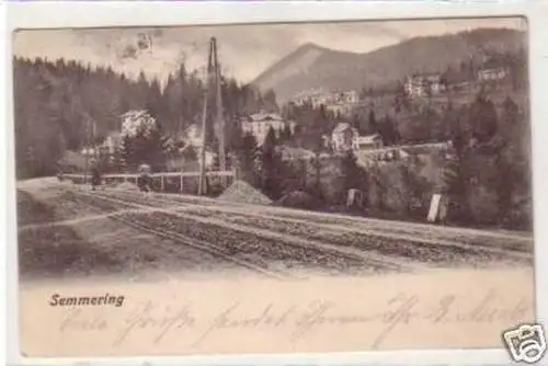 31074 Ak Semmering in Niederösterreich Straße 1904