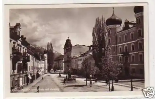 31071 Ak Lienz Kaiser Josef Platz mit Lieburg um 1940