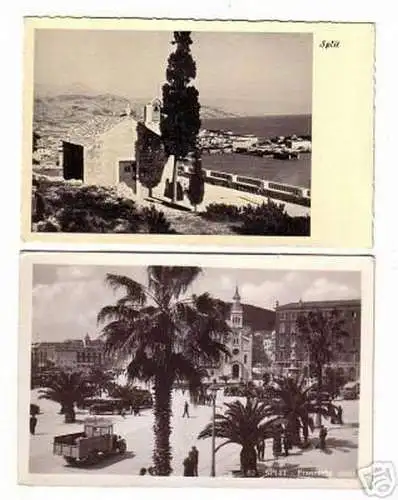 03747/2 Foto Ak Split in Kroatien um 1940