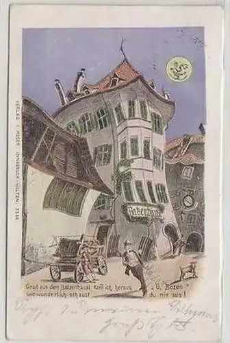 52246 Humor Ak "O, Bozen wie wunderlich schaust du mir aus!" 1912