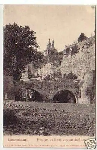 31757Ak Luxembourg Rochers du Bock et pont du Stierchen