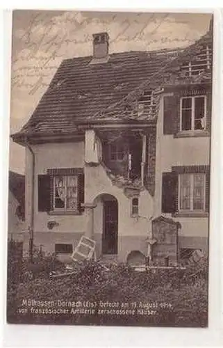 54869 Feldpost Ak Mülhausen Dornach im Elsass 1914