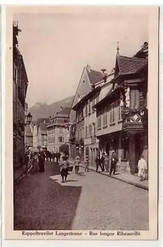 43665 Ak Rappoltsweiler Langestrasse um 1914