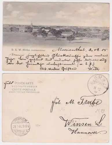 92253 Feldpost Ak deutsche Kolonien DSWA Stempel Kub 1905