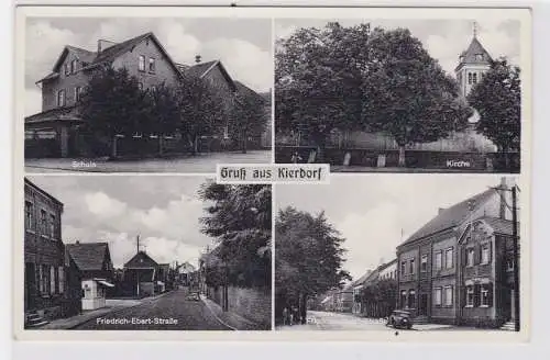 85080 Mehrbild Ak Gruß aus Kierdorf Schule, Kirche, Friedrich Ebert Straße 1955