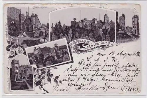 84213 Mehrbild Ak Gruss von der Madenburg (Eschbach) 1896