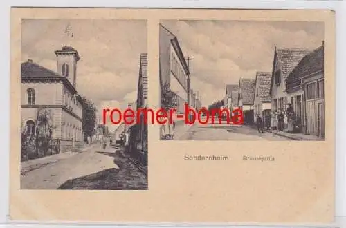 83306 Mehrbild Ak Sonderheim Strassenpartie 1915