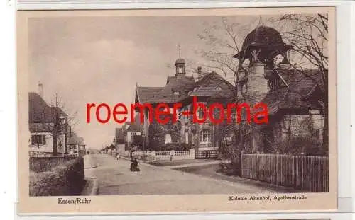 81212 Ak Essen Ruhr Kolonie Altenhof Agathenstrasse um 1910