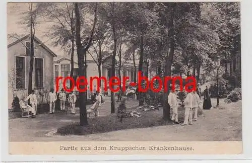 81060 Ak Essen Partie aus dem Kruppschen Krankenhause um 1900