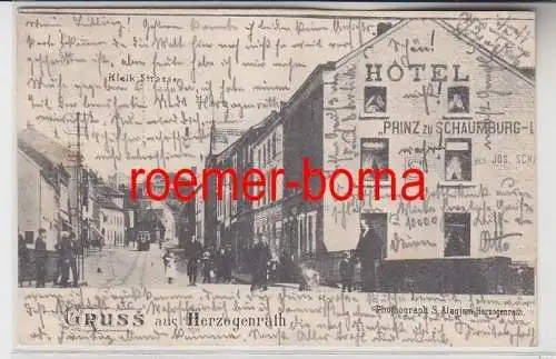 79997 Ak Gruß aus Herzogenrath Hotel Prinz zu Schaumburg Lippe 1905