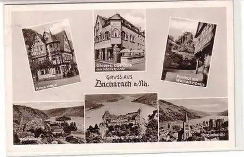 59785 Mehrbild Ak Gruß aus Bacharach am Rhein 1962