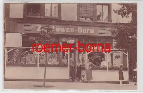 24717 Foto Ak Barmen Restaurant 'Zur Löwen Burg' 1924