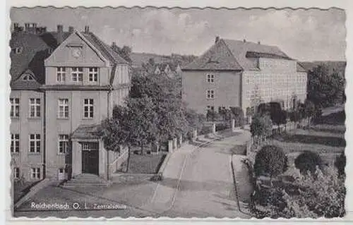 52910 Ak Reichenbach Oberlausitz Zentralschule 1960