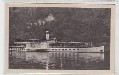 44242 Ak Elbdampfer "Leipzig" vor Kurort Rathen 1954