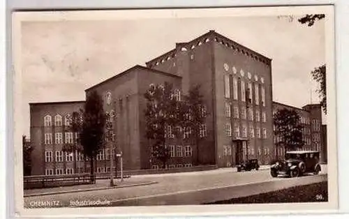 44030 Ak Chemnitz Industrieschule 1929