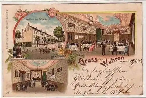 30/165 Ak Lithografie Gruss aus Wahren Kaffebaum 1899