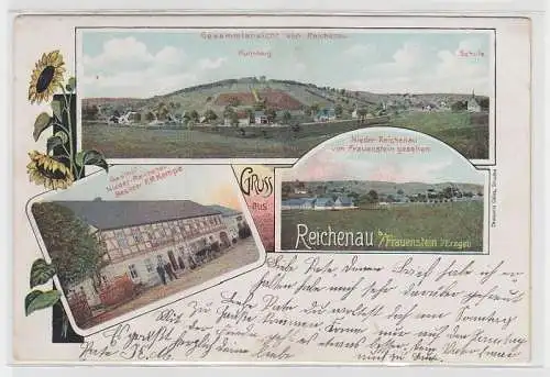 71813 Mehrbild Ak Gruss aus Reichenau bei Frauenstein im Erzgebirge 1905