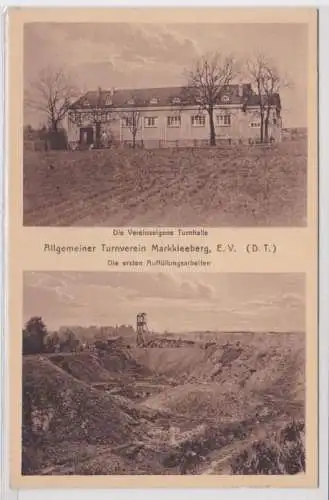 98728 Mehrbild Ak Allgemeiner Turnverein Markkleeberg e.V. Turnhalle um 1926