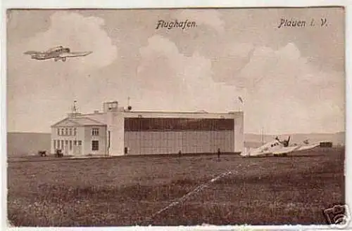 05607 Ak Plauen im Vogtland Flughafen 1926