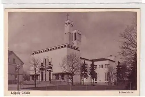 7/39 Ak Leipzig Gohlis Erlöserkirche um 1940