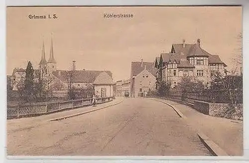 67049 Ak Grimma in Sachsen Köhlerstrasse um 1910