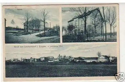 31244 Mehrbild Ak Gruß aus Leukersdorf um 1920