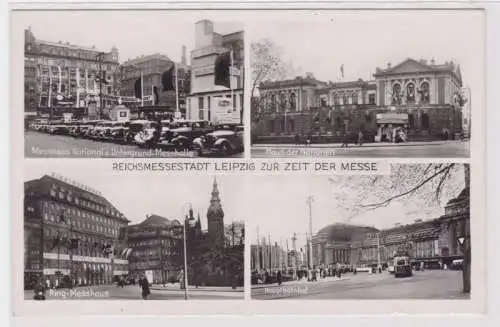 61240 Mehrbild Ak Reichsmessestadt Leipzig zur Zeit der Messe um 1940