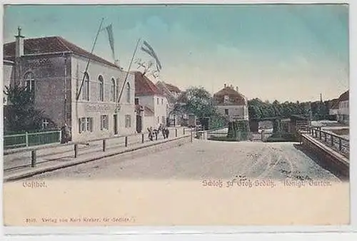 64757 Ak Großsedlitz Gasthof und Schloß Großsedlitz 1908