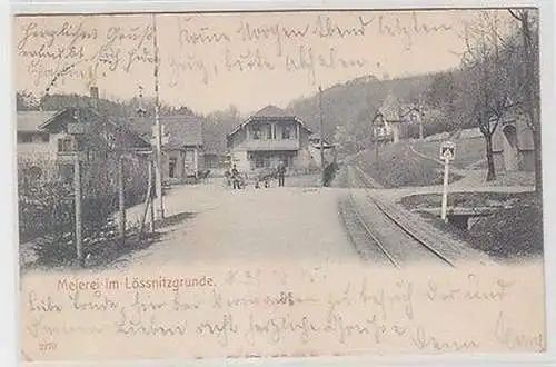 64986 Ak Meierei im Lössnitzgrunde 1905