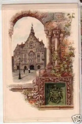 30406 Präge-Ak Dresden Georgenthor um 1900