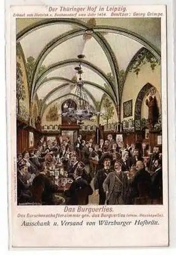 32/126 Ak Leipzig Gasthaus "Thüringer Hof" 1915