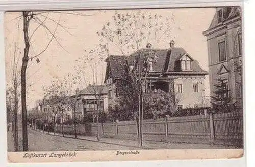 61469 Feldpost Ak Luftkurort Langebrück Bergerstrasse 1915