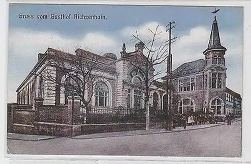 64472 Ak Gruss vom Gasthof Richzenhain 1912