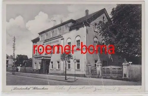 72358 Ak Glauchau in Sachsen Gasthaus Lindenhof Bes. Arno Hammer um 1940