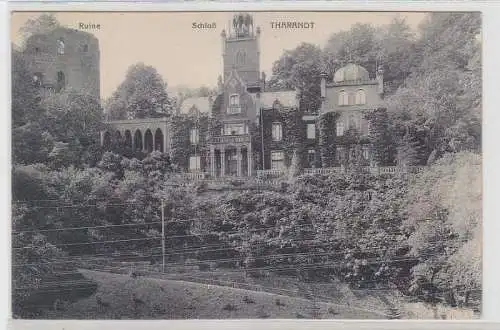 68458 Ak Tharandt Ruine und Schloß 1914