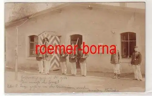 68603 Foto Ak Leipzig Wachablösung 1905