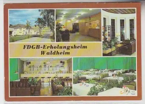 67665 Mehrbild Ak FDGB-Erholungsheim Waldheim um 1980