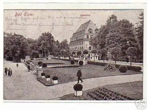 Schöne Ak Bad Elster "Sachsenhof" 1920