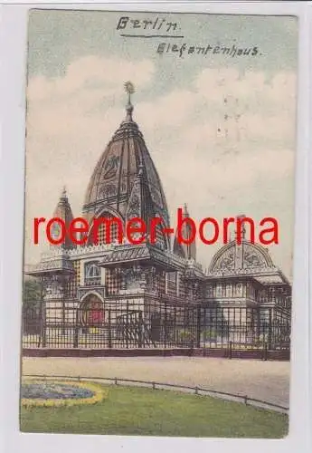 82241 Ak Gruß aus dem Zoologischen Garten zu Berlin Elefantenhaus 1927