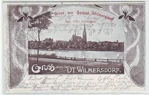 41583 Ak Gruß aus Seebad Wilmersdorf 1902