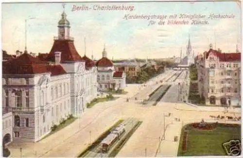 19101 Ak Berlin Charlottenburg Hardenbergstraße 1909