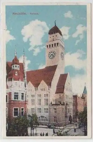 42830 Ak Neukölln Rathaus um 1920