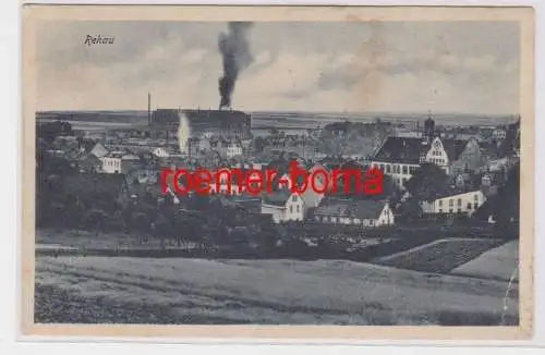 84122 Ak Rehau Totalansicht mit Fabrik um 1920