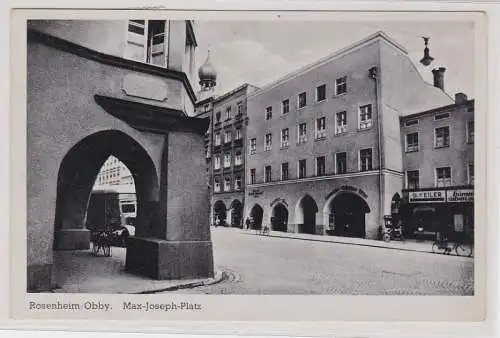 86951 AK Rosenheim Oberbayern - Max-Jospeh-Platz mit Geschäftspassage