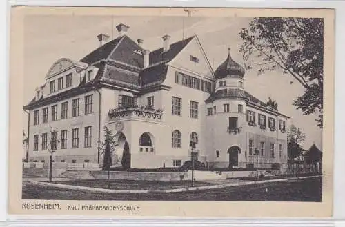 87101 Ak Rosenheim königliche Präparantenschule um 1920