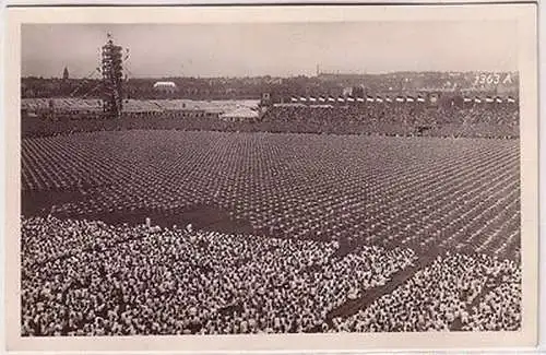 66791 Foto Ak 15. Deutschen Turnfest Stuttgart Totalansicht